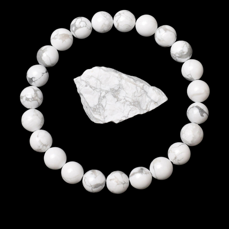 Natürlicher Howlite Armband
