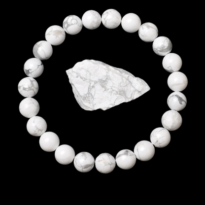 Natürlicher Howlite Armband