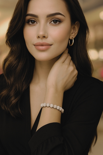 Natürlicher Howlite Armband