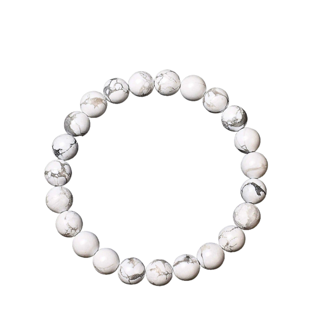 Natürlicher Howlite Armband