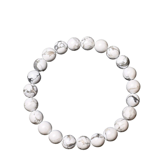 Natürlicher Howlite Armband