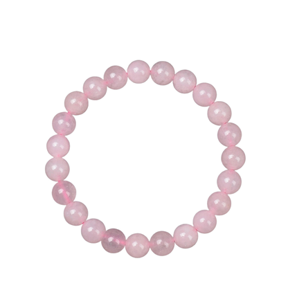 Natürlicher Rosa-Kristall Armband